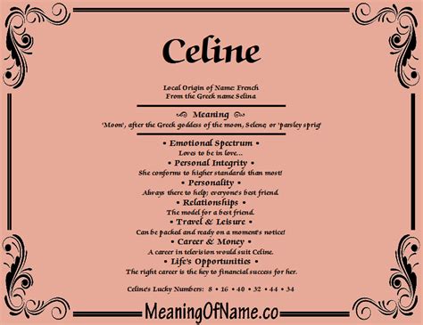 top definition celine|what does celine mean.